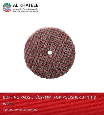 Buffing Pads 5''/127mm  for Polisher 3 In 1 & Wool