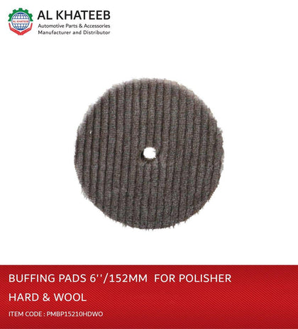 Buffing Pads 6''/152mm  for Polisher Hard & Wool