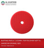 Buffing Pads 6''/152mm  for Polisher Soft & American Sponge, Red