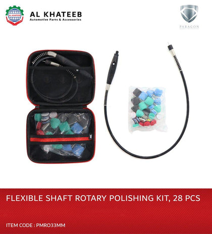 FLEXIBLE SHAFT ROTARY POLISHING KIT, 28 PCS