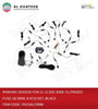 PARKING SENSOR FOR LC LC200 2008-21/PRADO F150, 18.5MM, 8 PCS/SET, BLACK