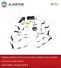 PARKING SENSOR FOR LC LC200 2008-21/PRADO F150, 18.5MM, 8 PCS/SET, PEARL WHITE
