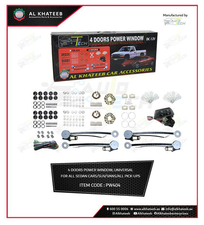 Autotech 4 Doors Power Window Complet E Set Of Electric Window Open System