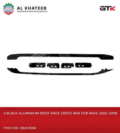 GTK 2 Black Aluminium Roof Rack Cross Bar For Rav4 2006-2008