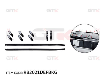 GTK Glossy Black Roof Rack Cross Bar For Defender 2020+