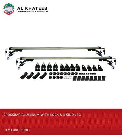 CROSSBAR ALUMINUM WITH LOCK & 3 KIND LEG