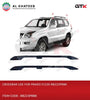 Car Rails Bar Luggage Carrier Bars Top Cross Bar Rack Rail Prado FJ120 2003-2009, Black