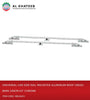 Al Khateeb Universal Car Side Rail Mounted Aluminum Roof Crossbars 160Cm 63