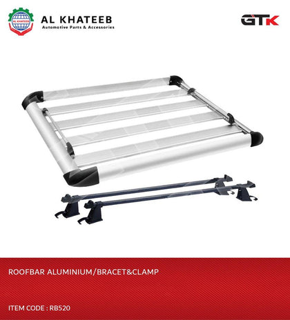 ROOFBAR ALUMINIUM/BRACET&CLAMP-RB520