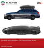 CAR ROOF BOX 750L, 204X33X79CM, BLACK