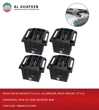 Roof Racks Brackets Full Aluminium Roof Mount Style Universal 99% of Cars with Roof Bar