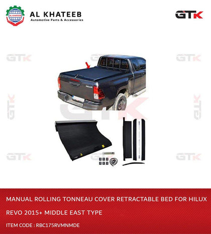 GTK Manual Rolling Tonneau Cover Retractable Bed For Hilux Revo 2015+ Middle East Type