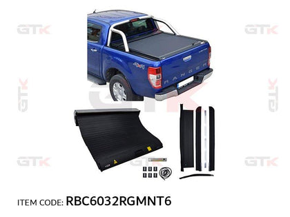 GTK Manual Rolling Tonneau Cover Retractable Bed Ranger T6 2012-2015