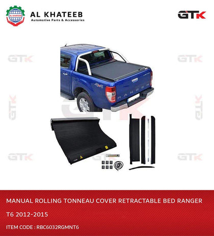 GTK Manual Rolling Tonneau Cover Retractable Bed Ranger T6 2012-2015