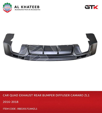 GTK Car Quad Exhaust Rear Bumper Diffuser Camaro Zl1 2016-2018