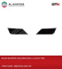 Car Rear Bumper Exhaust Exterior Decorative Cover LX570 Trd 2021, 2Pcs