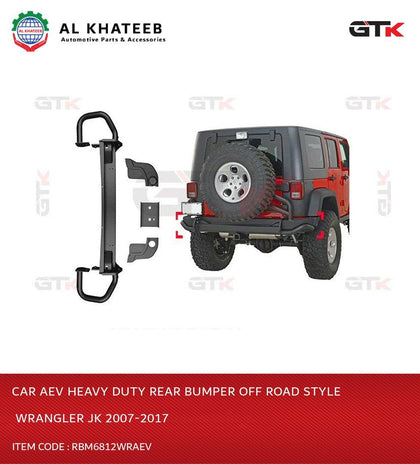 GTK AEV Front Bumper With Bull Bar For Wrangler Jk 2007-2017