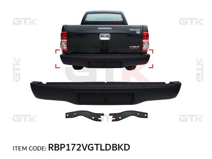 REAR BUMPER 4 VIGO '12 W/LIGHT,M.BK