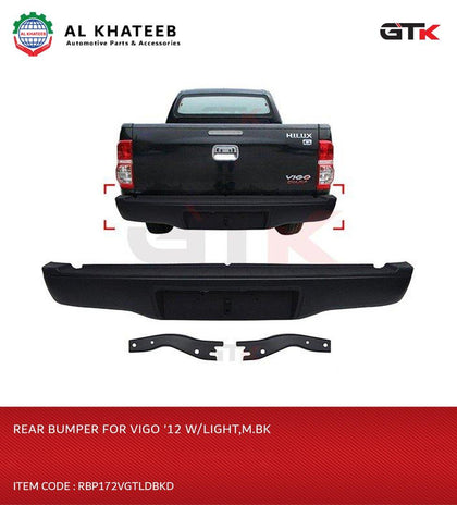 REAR BUMPER 4 VIGO '12 W/LIGHT,M.BK