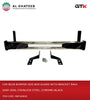 Car Rear Bumper Skid Bar Guard With Bracket Rav4 2000-2006, Stainless Steel, Chrome+Black