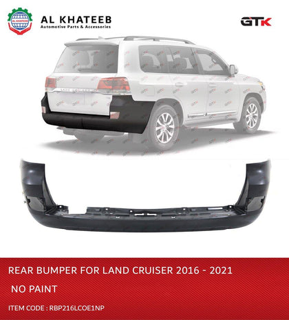 GTK Car Rear Bumper Cover Land Cruiser FJ200 2016-2021, OEM, No Paint