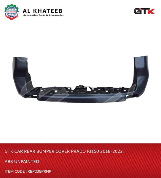 Car Rear Bumper Cover Prado Fj150 2018-2022, Abs Unpainted