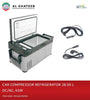 AutoTech Portable Car Compressor Refrigerator 28.50L 12/24V Dc 45W For Outdoor, Vehicles, Camping, Travel