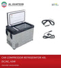 AutoTech Portable Car Compressor Refrigerator 49L 12/24V Dc 45W For Outdoor, Vehicles, Camping, Travel
