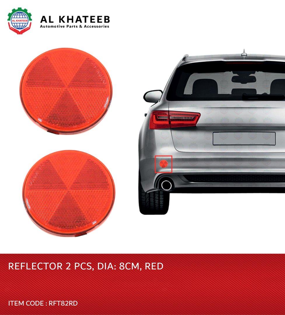 Universal Car Rear Exterior Accessories Reflector Square Design Patch
