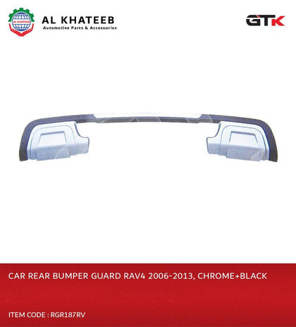 Car Rear Bumper Guard Rav4 2006-2013, Chrome+Black