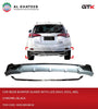 GTK Car Rear Bumper Guard With LED Rav4 2016, ABS, Chrome+Black