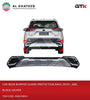 GTK Car Rear Bumper Guard Protection Rav4 2019+, ABS, Black+Silver