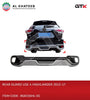 Car Rear Bumper Diffuser Highlander 2015-2017, Black+Silver