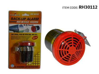 Al Khateeb Premier Bee Bee Sound Universal Car Reverse Siren Horn Backup Beeper Warning Alarm 12V Red Black