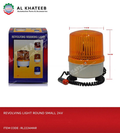 REVOLVING LIGHT ROUND SMALL 24V