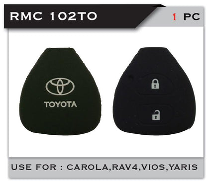 Al Khateeb Toyota Car Corolla Rav4 Vios Yaris 2 Button Remote Smart Key Fob Silicone Case Cover
