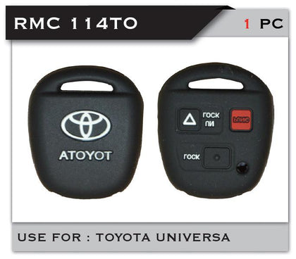 Al Khateeb Toyota Universal Car 4 Buttons Remote Smart Key Fob Silicone Case Cover