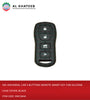 Al Khateeb Nis Universal Car 4 Buttons Remote Smart Key Fob Silicone Case Cover, Black