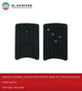 Universal Car 4 Buttons Remote Smart Key Fob Silicone Case Cover, Black