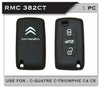 Al Khateeb Citroen C-Quatre C-Triomphe C4 C5 Car 3 Buttons Remote Smart Key Fob Silicone Case Cover, Black