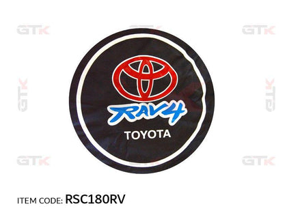 Toyota Rav4 GTK Spare Tire Cover 2001-2005, Pvc, Black& White