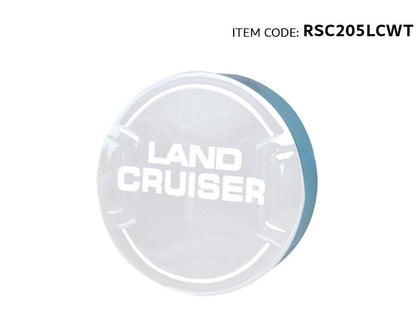 GTK Land Cruiser FJ100 ABS Spare Tire Cover With Stainless Steel Ring, 275/65/R17 Size, White, ABS Material