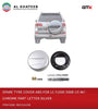 Spare Tire Cover Land Cruiser FJ200 2008-2015, Silver With Letter Logo, ABS