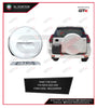 GTK Spare Tire Cover Prado FJ120 2003-2009, 265X65X17, Silver, ABS
