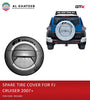 Car Spare Tire Cover With Metal Bracket FJ Cruiser 2007-2010, 265/70/R17, ABS Materials, Gray