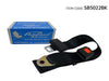 Al Khateeb Universal Car Seat Safety Belt 2 Points Adjustable Extension, Nylon Black,1 Pack
