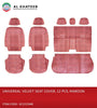 SEAT COVER VLT 12 PCS (SC1272 DESIGN), MAROON