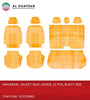 Seat Cover VLT with Diamond Design in Middle 12PCS Rusty Red