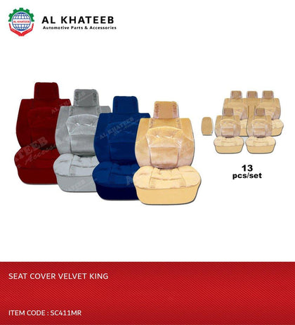 SEAT COVER VELVET KING-SC411MR