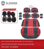 Seat Cover Crown Royal Emb. Pvc+Silktouch ,W/Se+Nc+Sb 16 PCS/Set Middle Black+Side Red